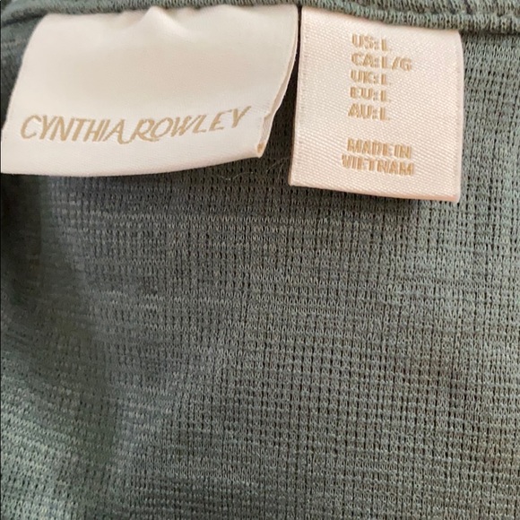 Cynthia Rowley v-neck wrap dress/garden green - Picture 3 of 4